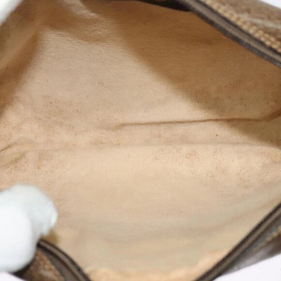 GUCCI GG Supreme Web Sherry Line Bag PVC Beige Gold 904 02 004 Auth 137440 - Picture 11 of 16